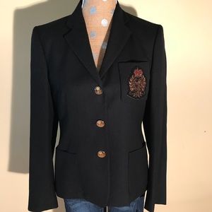 Lauren by Ralph Lauren Black Blazer